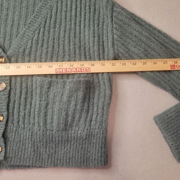 Lovers + Friends Green Cardigan Sweater Size M Wool - Picture 5 of 10